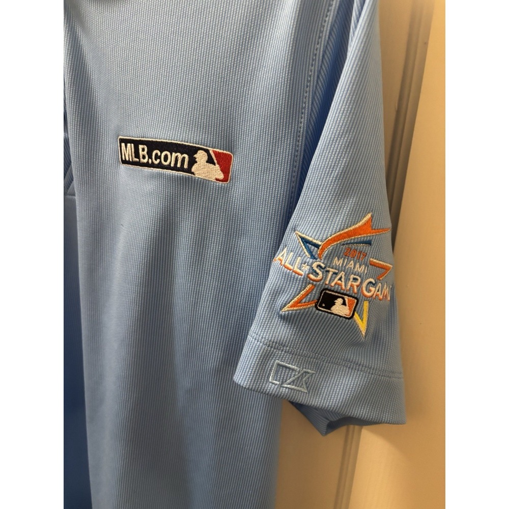 MLB All Star Game Polo, Cutter and Buck Drytec, Blue,  Men's Size Small - Picture 3 of 5